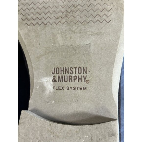 Johnston Murphy Mens Flex System Sheepskin Insole Brown Blue Stitching Sz 8 1/2M - Picture 10 of 14